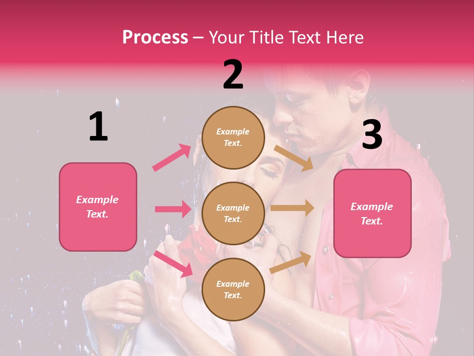 Photo Wetting Female PowerPoint Template