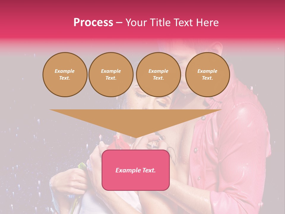 Photo Wetting Female PowerPoint Template