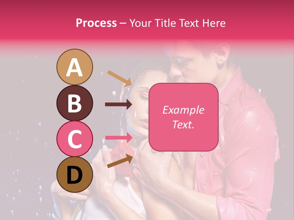 Photo Wetting Female PowerPoint Template