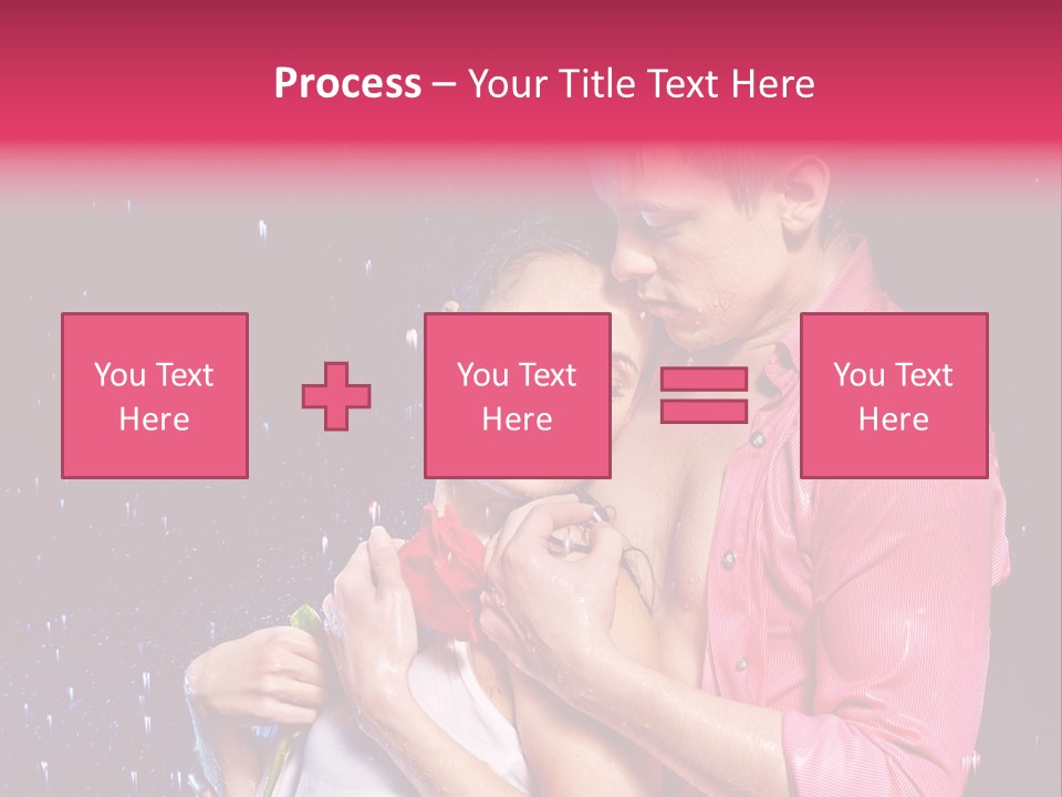 Photo Wetting Female PowerPoint Template