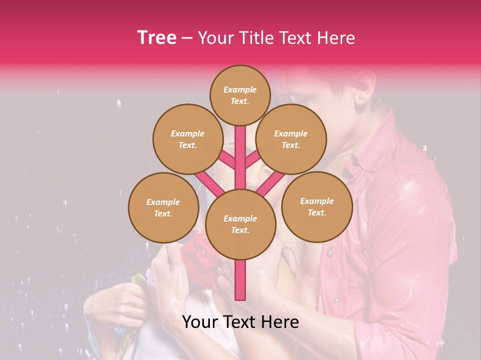 Photo Wetting Female PowerPoint Template