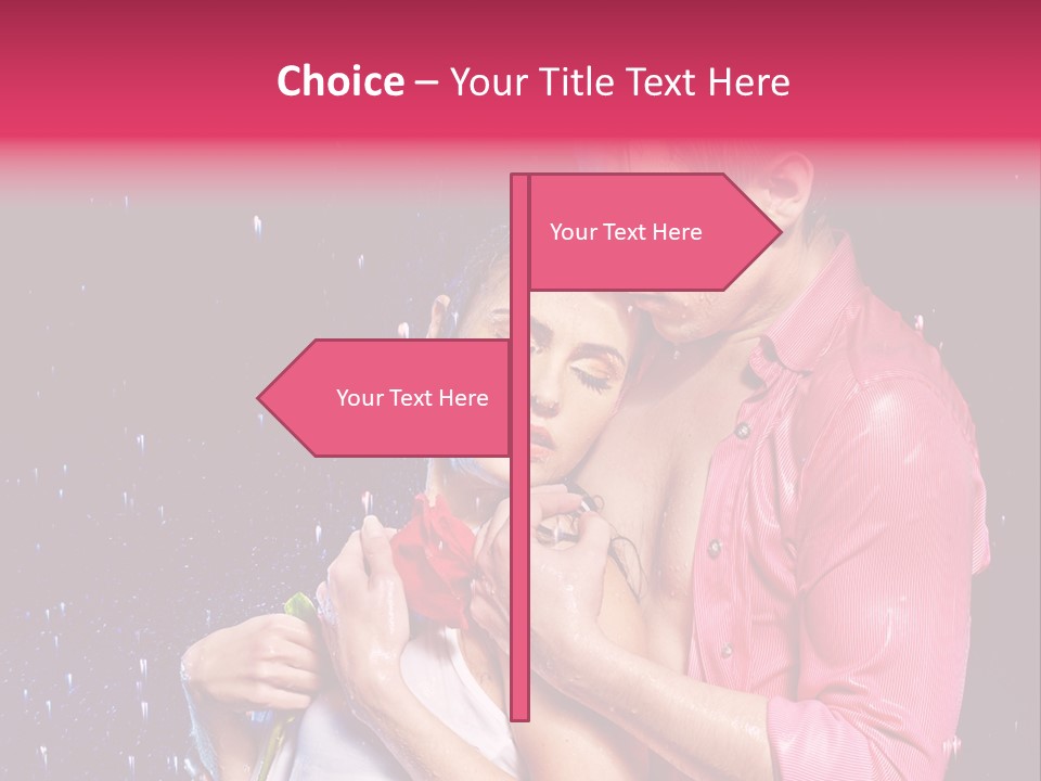 Photo Wetting Female PowerPoint Template