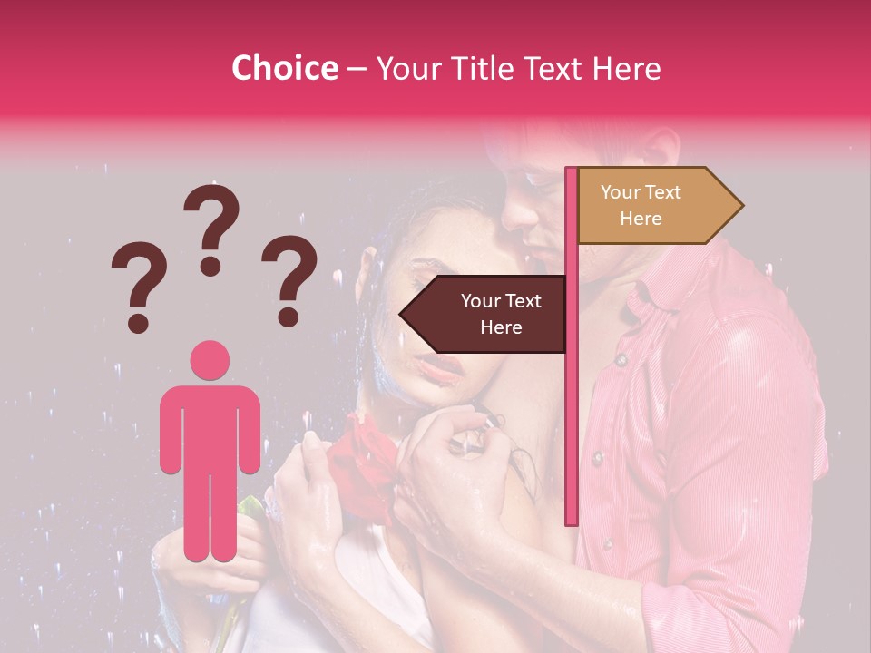 Photo Wetting Female PowerPoint Template