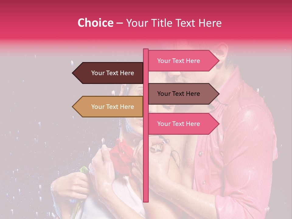 Photo Wetting Female PowerPoint Template