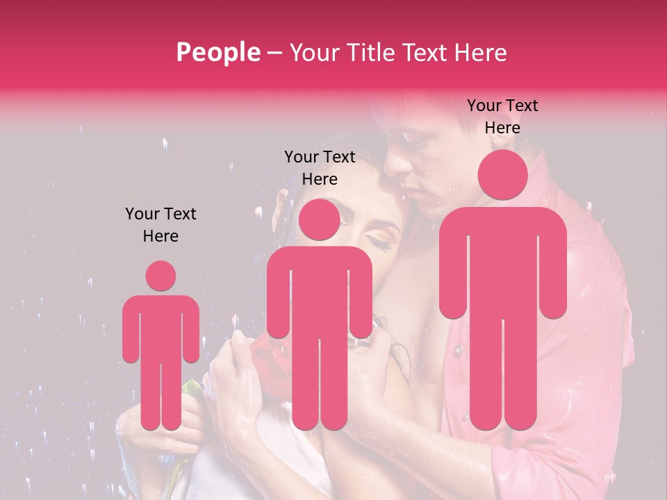 Photo Wetting Female PowerPoint Template