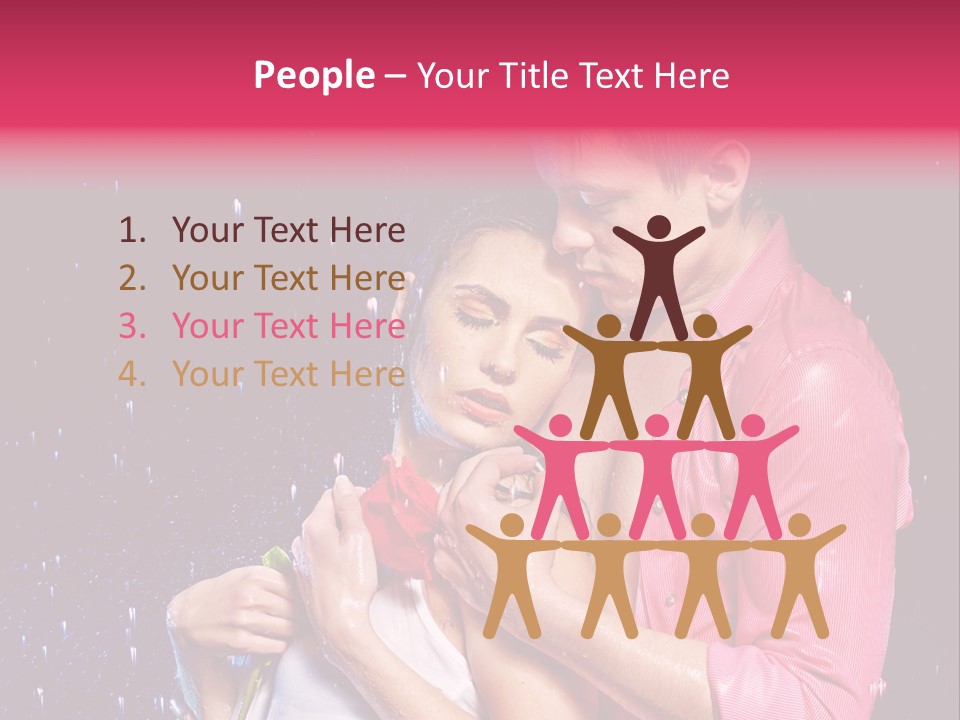 Photo Wetting Female PowerPoint Template
