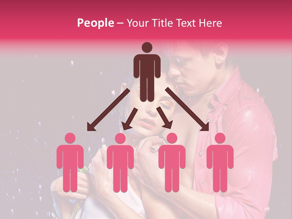 Photo Wetting Female PowerPoint Template