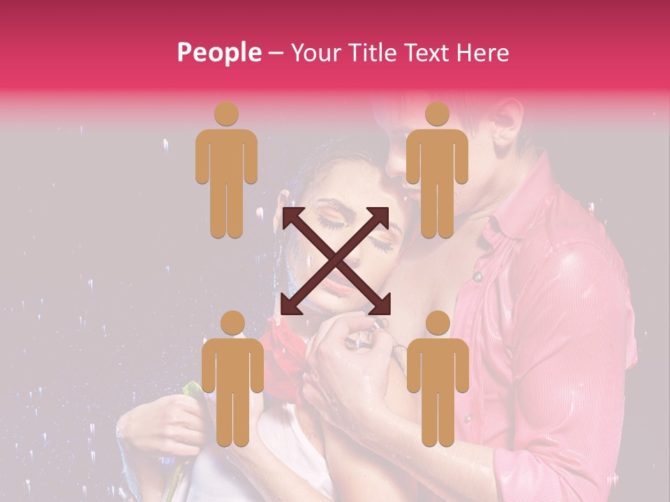 Photo Wetting Female PowerPoint Template