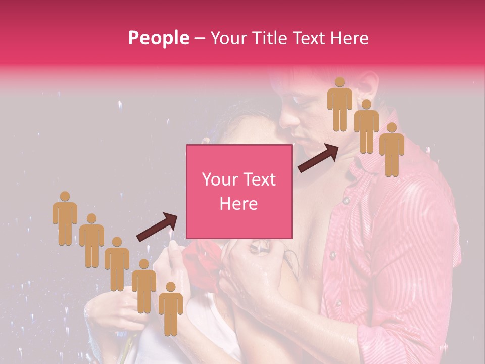 Photo Wetting Female PowerPoint Template