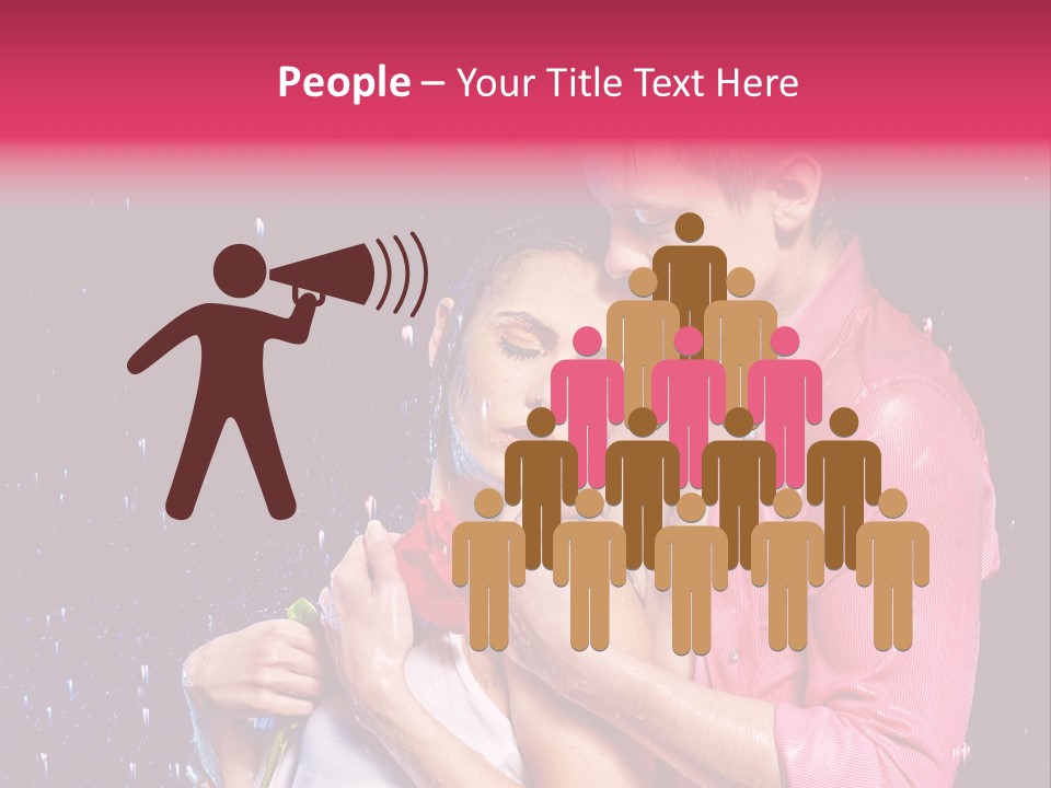 Photo Wetting Female PowerPoint Template