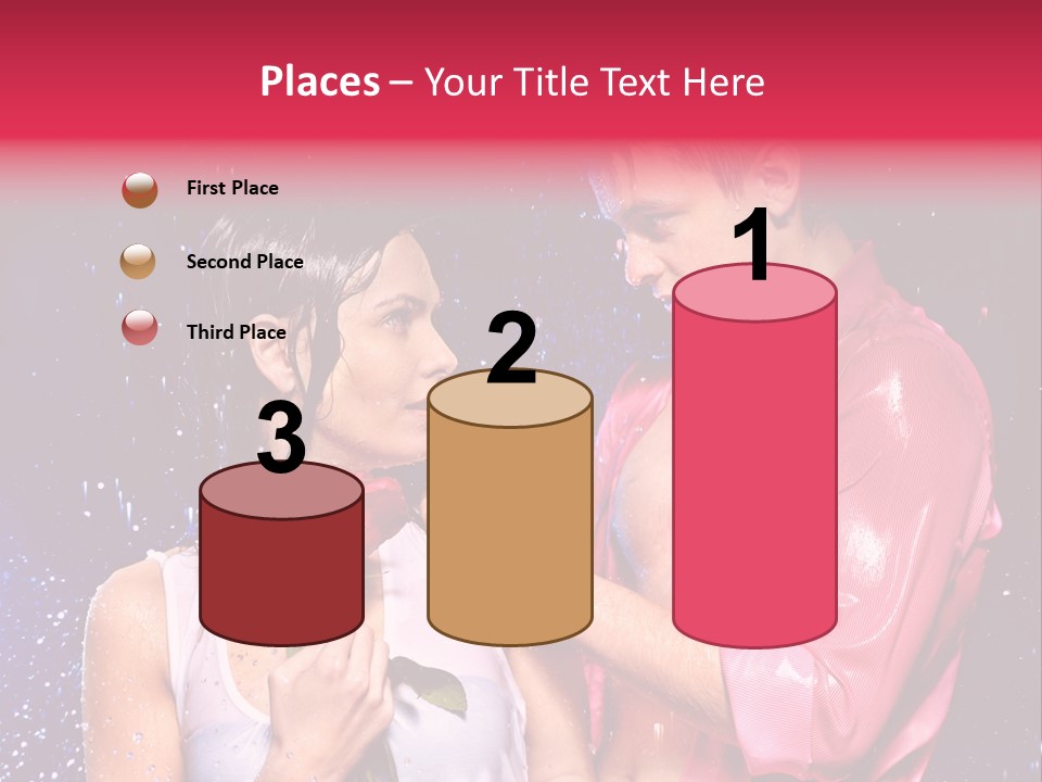 Rain Wetting Eye Closed PowerPoint Template