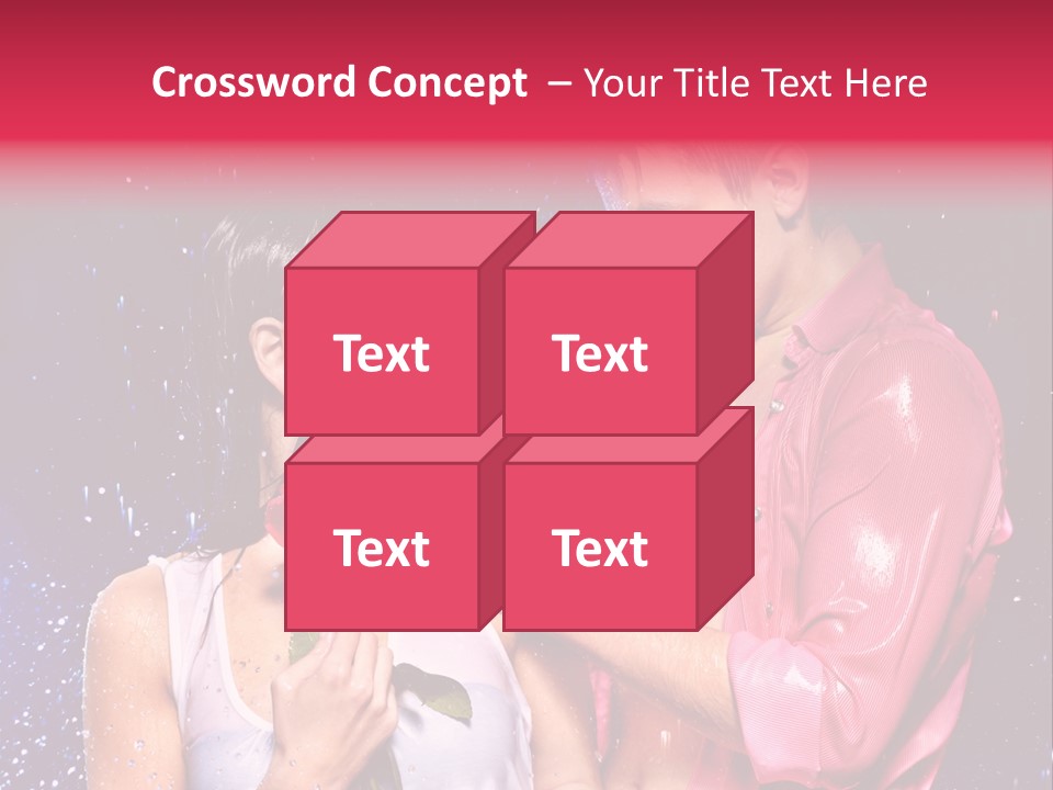 Rain Wetting Eye Closed PowerPoint Template