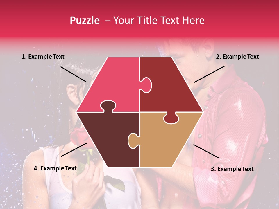 Rain Wetting Eye Closed PowerPoint Template