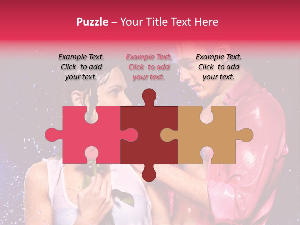 Rain Wetting Eye Closed PowerPoint Template