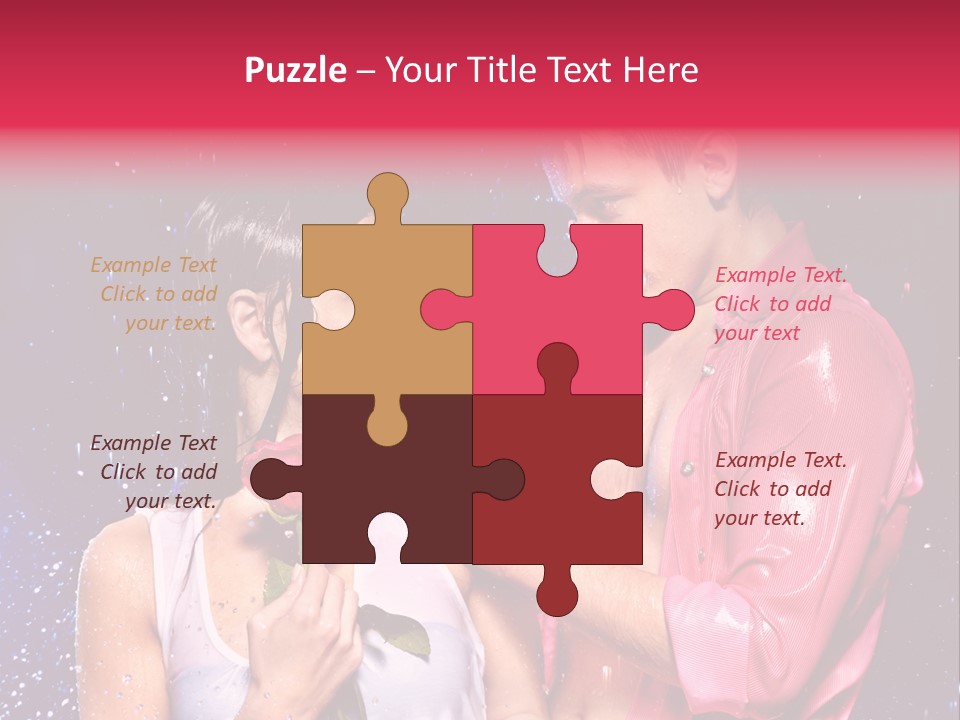 Rain Wetting Eye Closed PowerPoint Template