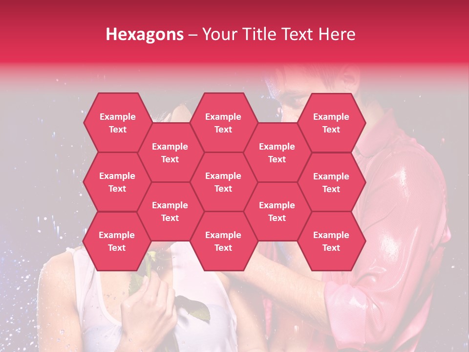 Rain Wetting Eye Closed PowerPoint Template