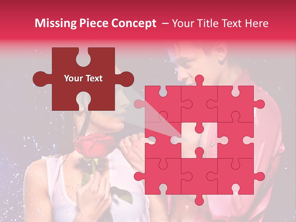 Rain Wetting Eye Closed PowerPoint Template