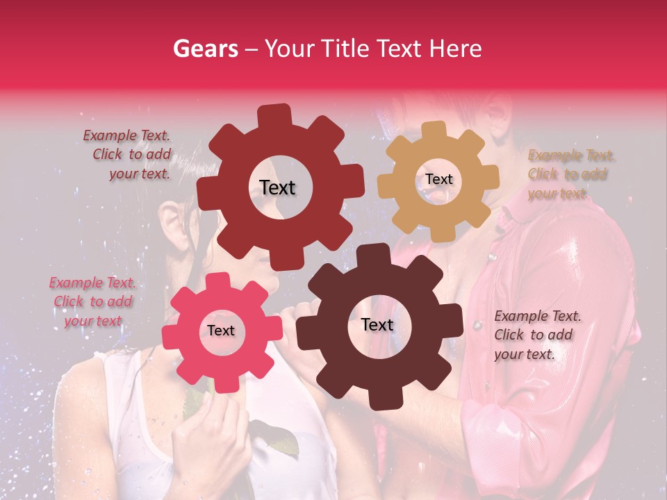 Rain Wetting Eye Closed PowerPoint Template