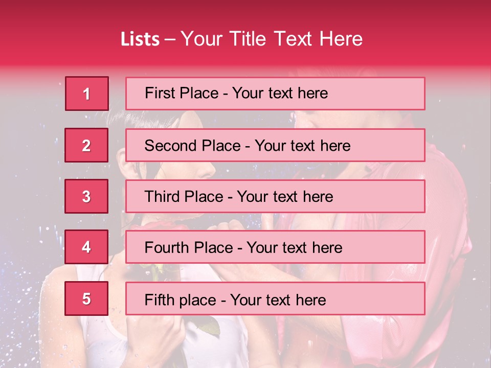 Rain Wetting Eye Closed PowerPoint Template