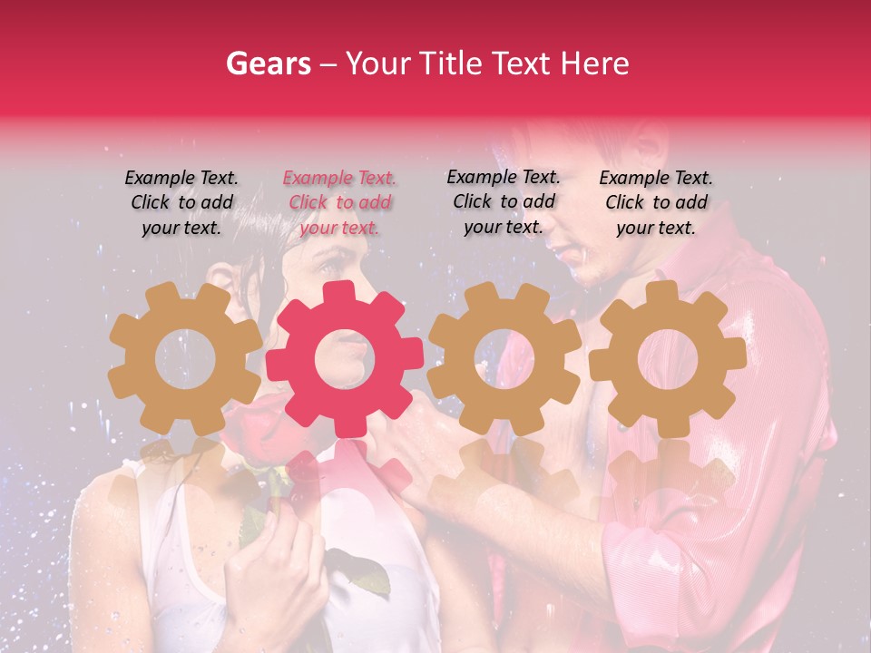 Rain Wetting Eye Closed PowerPoint Template