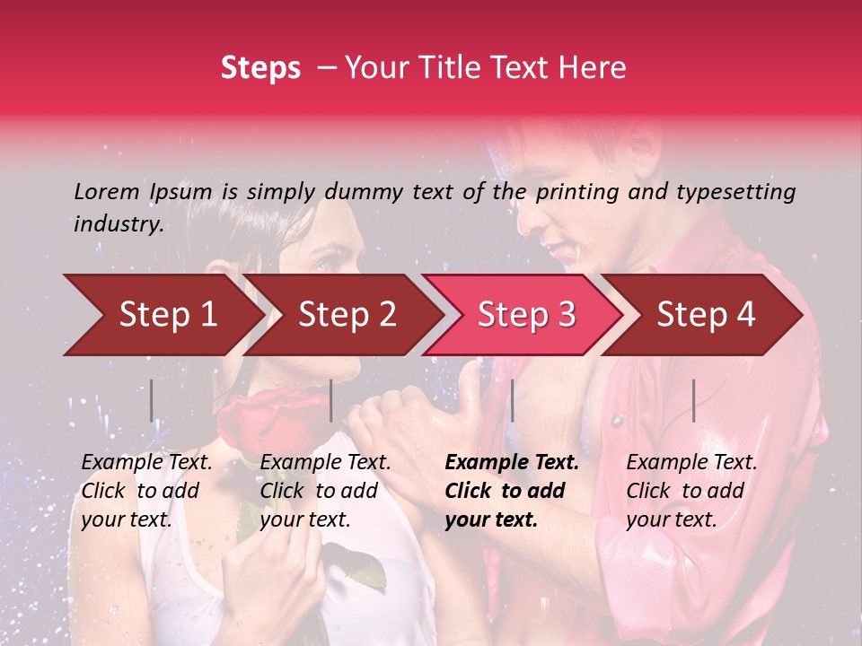 Rain Wetting Eye Closed PowerPoint Template