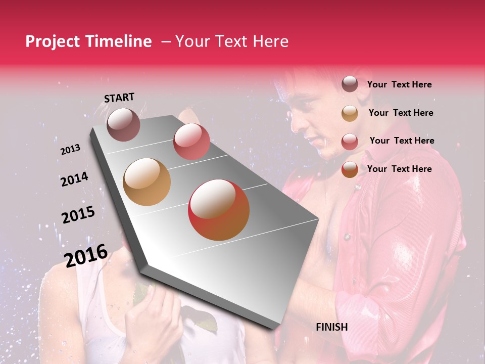 Rain Wetting Eye Closed PowerPoint Template