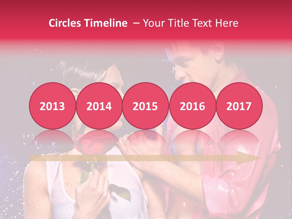 Rain Wetting Eye Closed PowerPoint Template