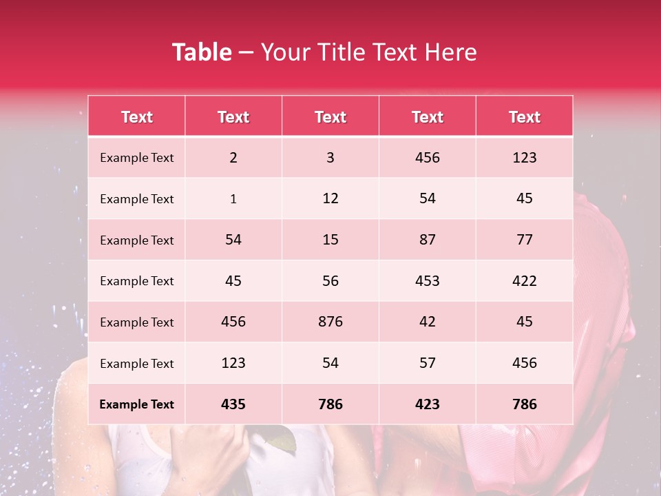 Rain Wetting Eye Closed PowerPoint Template