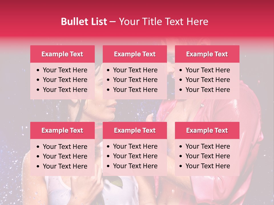 Rain Wetting Eye Closed PowerPoint Template