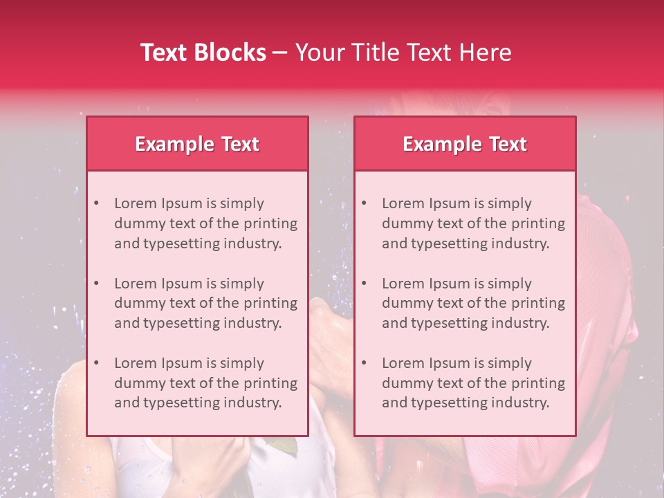 Rain Wetting Eye Closed PowerPoint Template