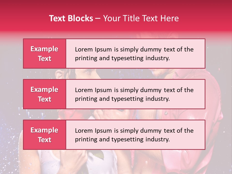 Rain Wetting Eye Closed PowerPoint Template