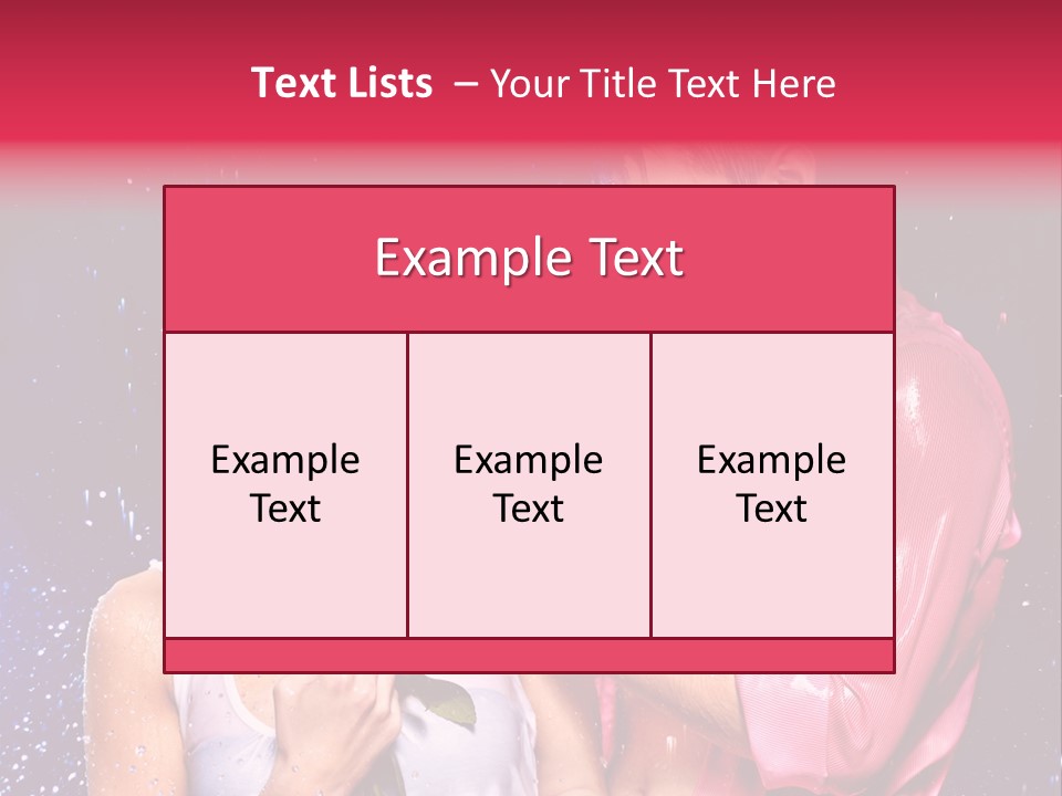 Rain Wetting Eye Closed PowerPoint Template