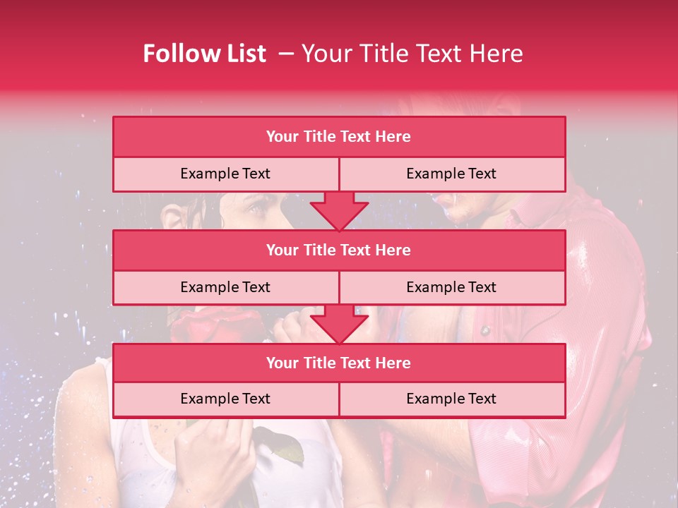 Rain Wetting Eye Closed PowerPoint Template