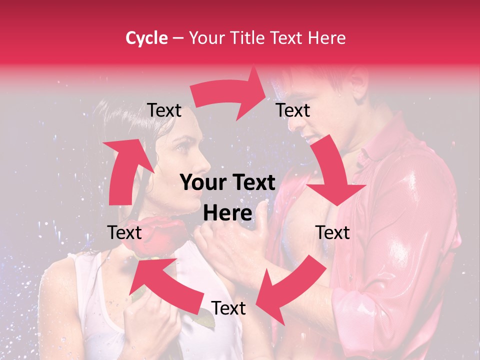 Rain Wetting Eye Closed PowerPoint Template