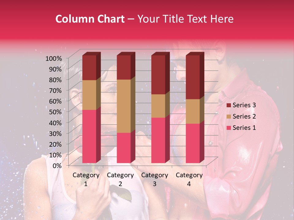 Rain Wetting Eye Closed PowerPoint Template