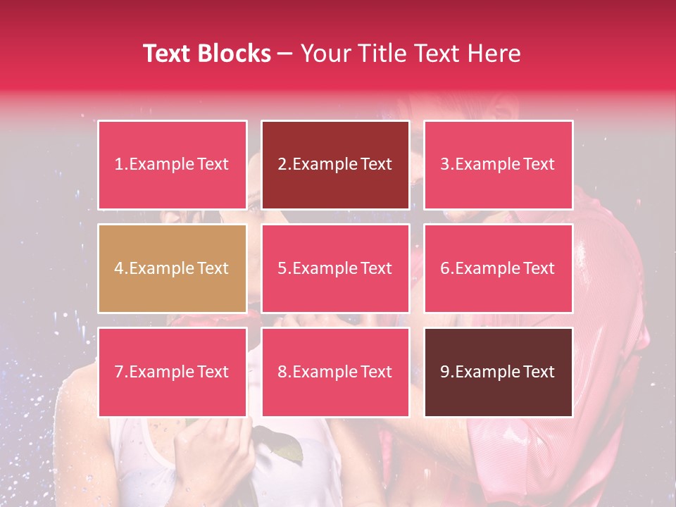 Rain Wetting Eye Closed PowerPoint Template