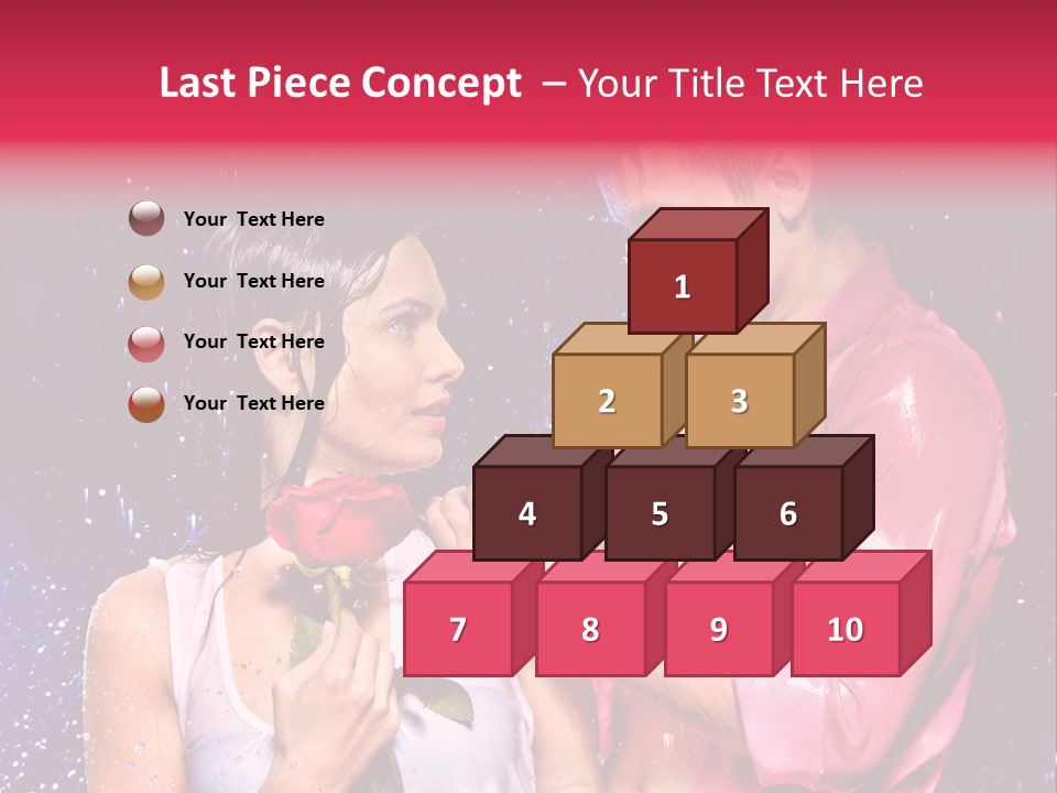 Rain Wetting Eye Closed PowerPoint Template