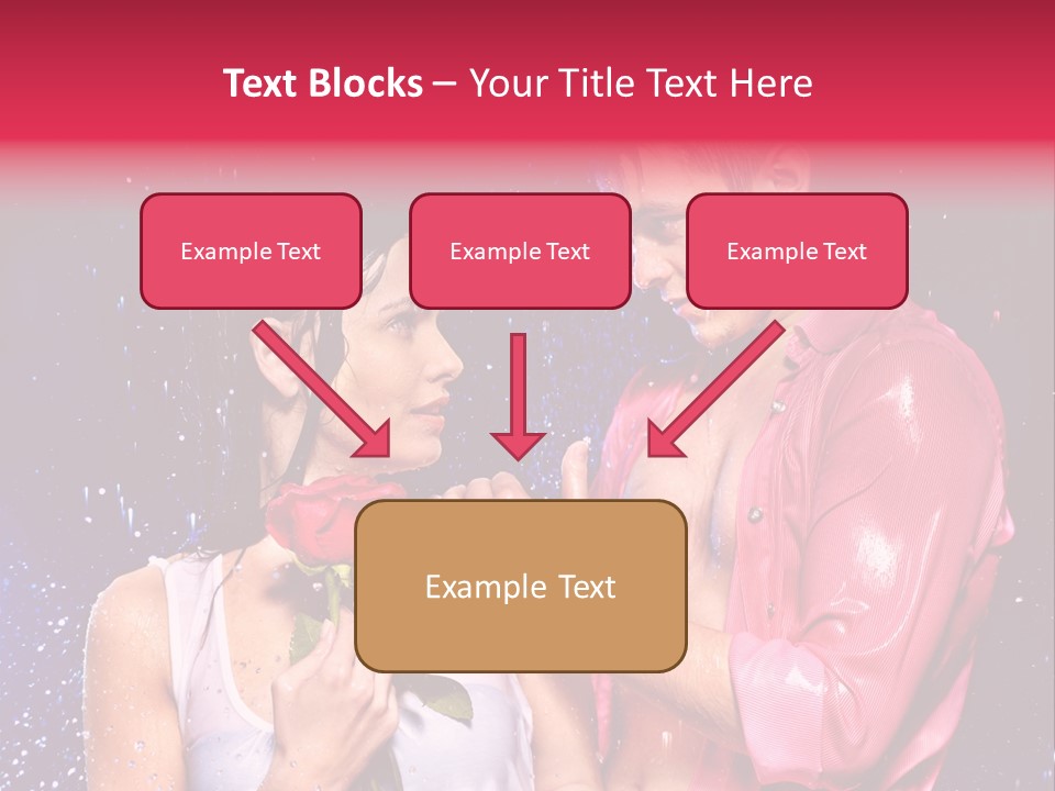 Rain Wetting Eye Closed PowerPoint Template