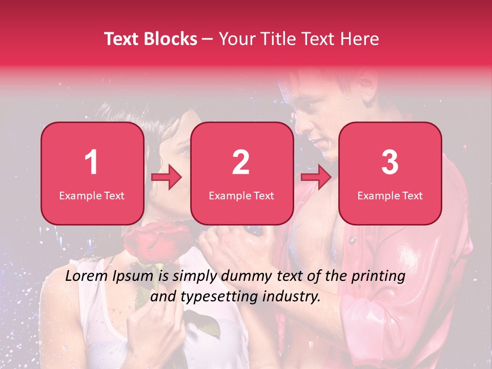 Rain Wetting Eye Closed PowerPoint Template