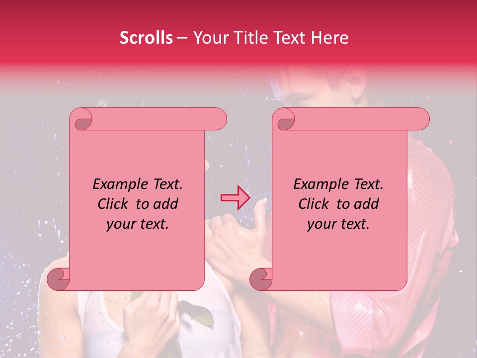 Rain Wetting Eye Closed PowerPoint Template