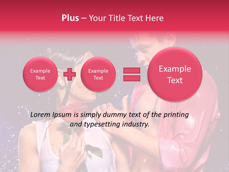 Rain Wetting Eye Closed PowerPoint Template