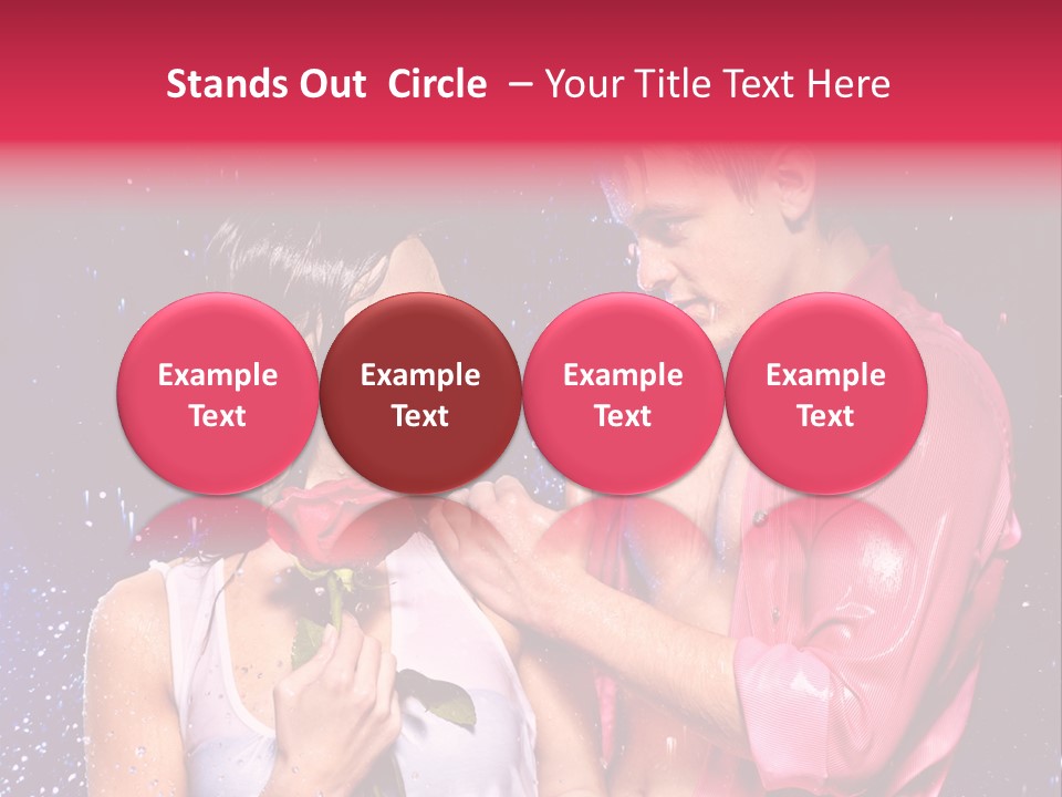 Rain Wetting Eye Closed PowerPoint Template