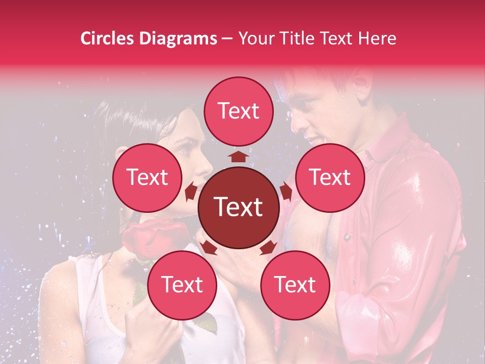 Rain Wetting Eye Closed PowerPoint Template