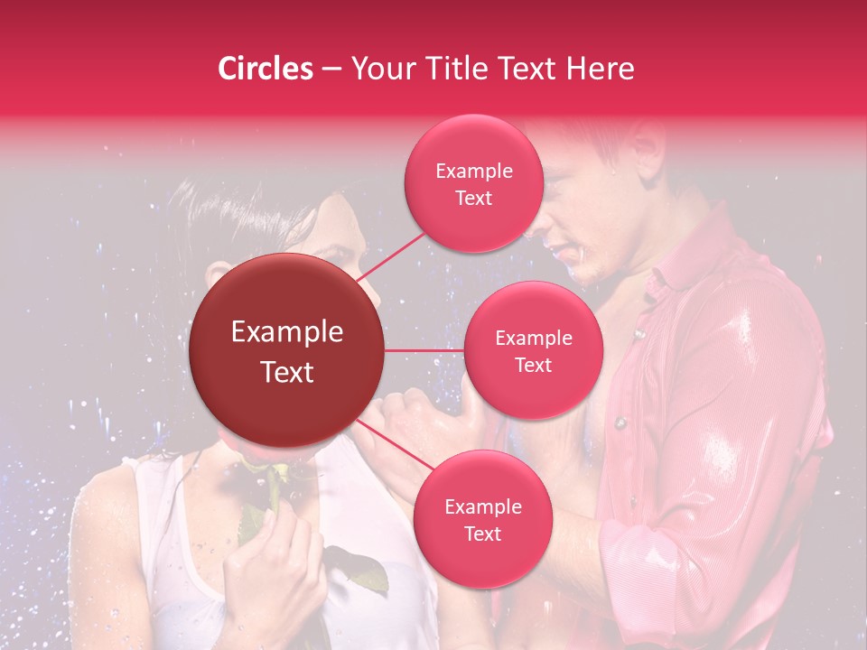 Rain Wetting Eye Closed PowerPoint Template