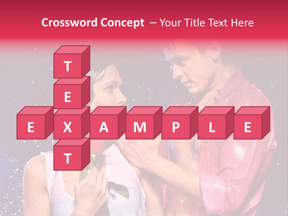 Rain Wetting Eye Closed PowerPoint Template