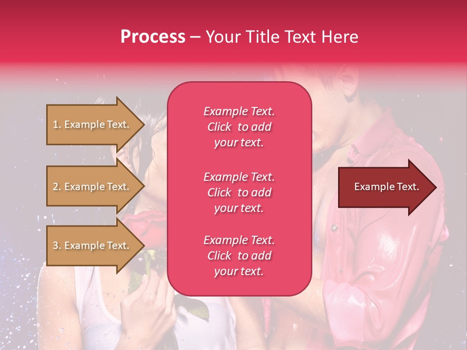 Rain Wetting Eye Closed PowerPoint Template