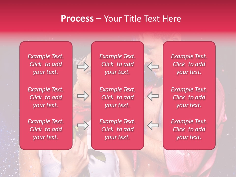 Rain Wetting Eye Closed PowerPoint Template