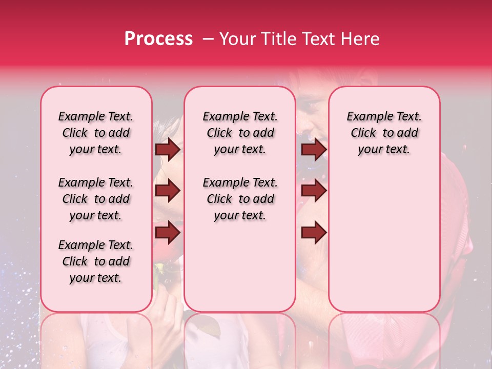 Rain Wetting Eye Closed PowerPoint Template
