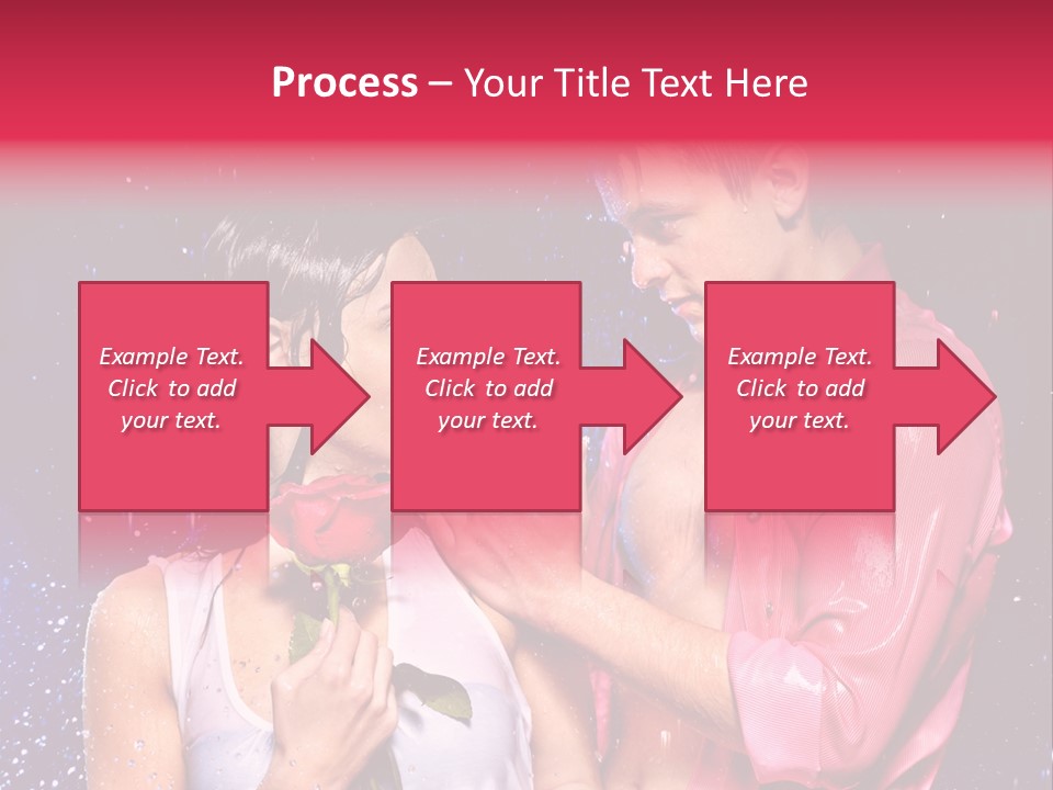 Rain Wetting Eye Closed PowerPoint Template