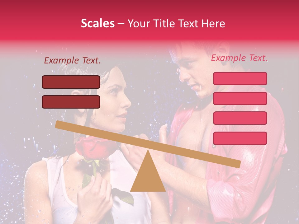 Rain Wetting Eye Closed PowerPoint Template